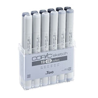 Pennarelli COPIC Sketch Cool Grey set di 12 pezzi