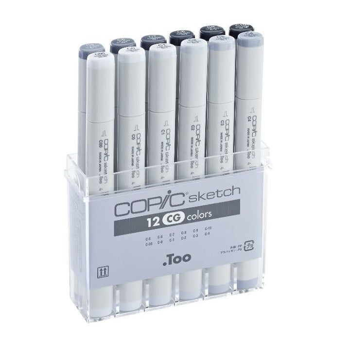Pennarelli COPIC Sketch Cool Grey set di 12 pezzi