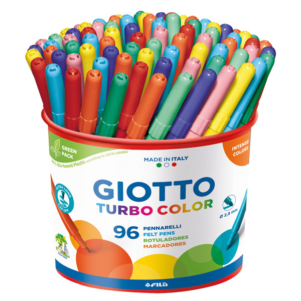 Pennarelli GIOTTO Turbo Color punta fine 96 pz