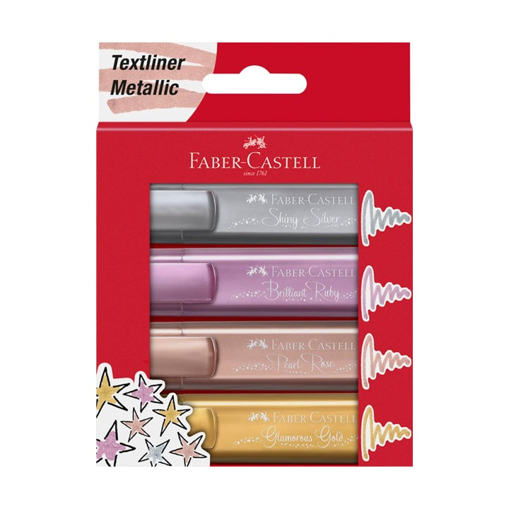 Pennarelli metallici Faber-Castell 4 pezzi