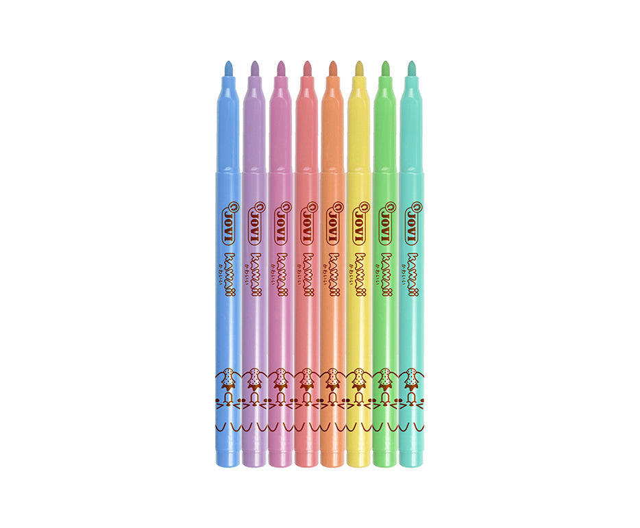 Pennarelli per bambini JOVI Kawaii / set di 8 - 3 mm