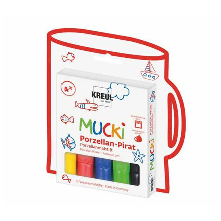 Pennarelli per porcellana MUCKI KREUL 5 pezzi