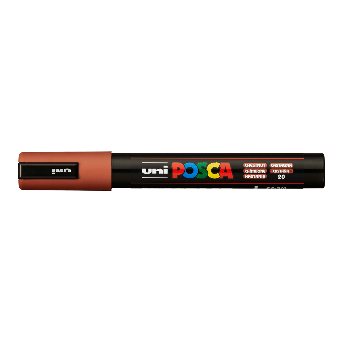 Pennarello acrilico Posca PC-5M, 1,8 – 2,5 mm, castano (20)
