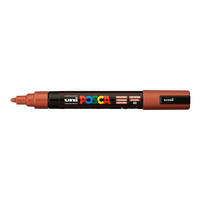 Pennarello acrilico Posca PC-5M, 1,8 – 2,5 mm, castano (20)