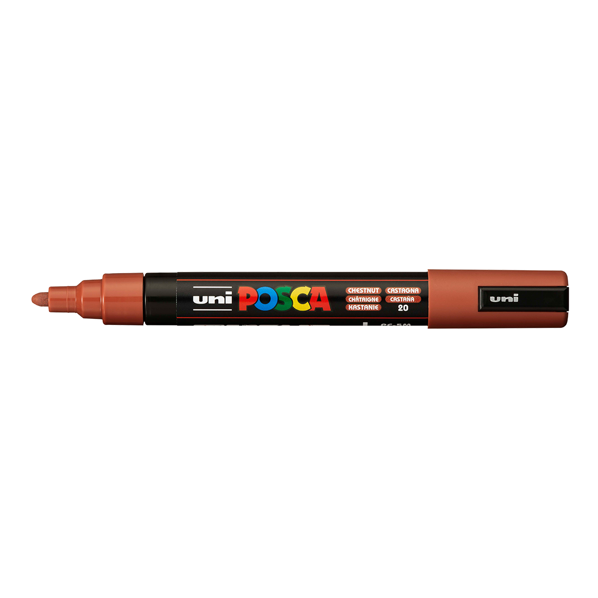 Pennarello acrilico Posca PC-5M, 1,8 – 2,5 mm, castano (20)