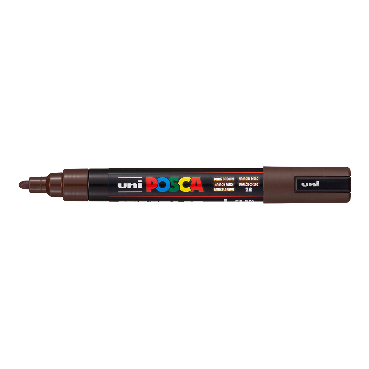 Pennarello Posca PC-5M, 1,8 – 2,5 mm, marrone scuro (22)