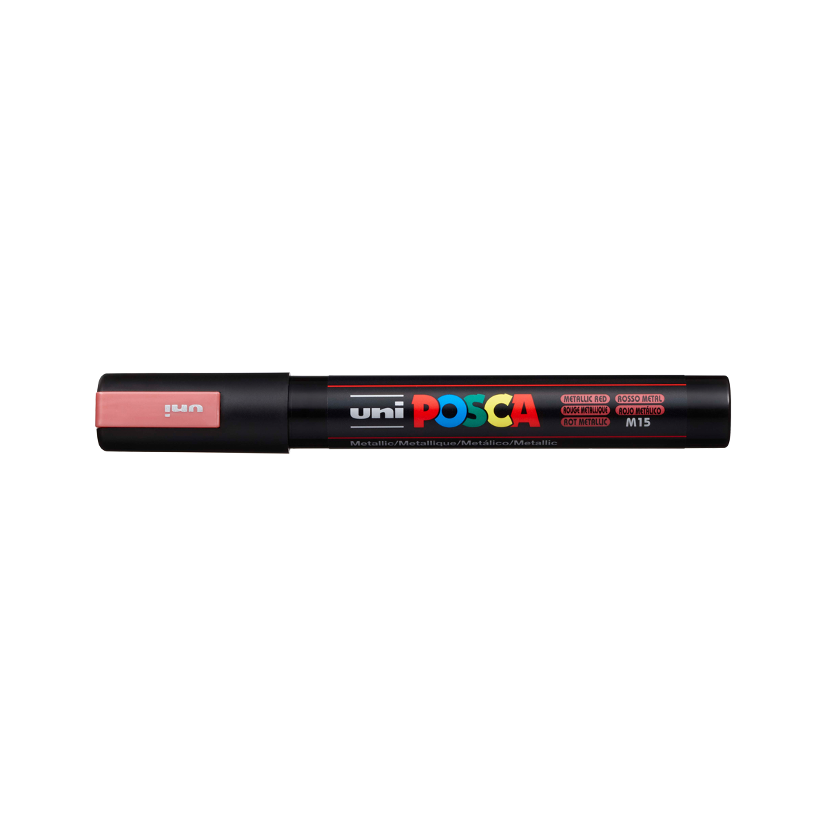 Pennarello Posca PC-5M, 1,8 – 2,5 mm, rosso metallizzato (M15)
