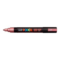 Pennarello Posca PC-5M, 1,8 – 2,5 mm, rosso metallizzato (M15)