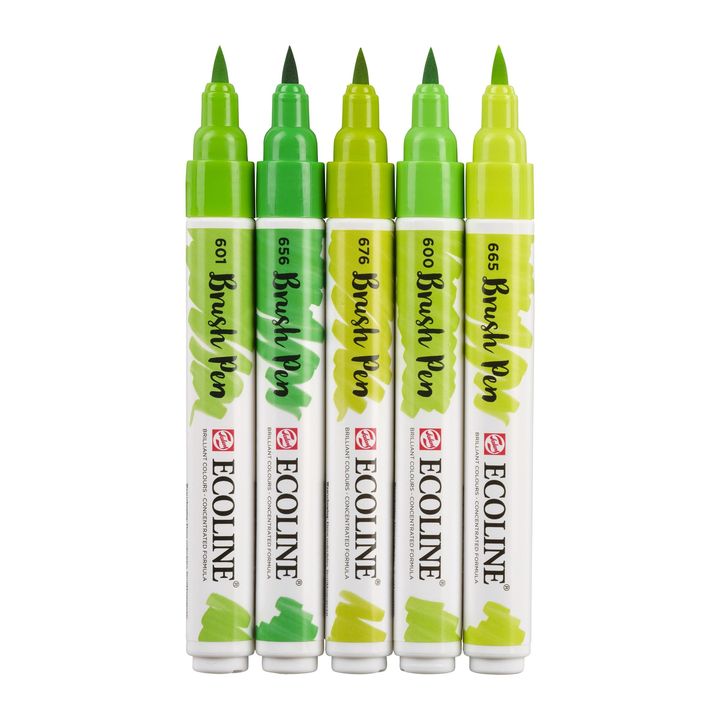Penne acquerellabili Ecoline Brush Pen Green