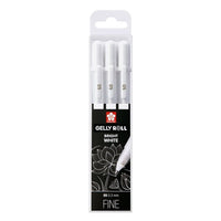 Penne gel Sakura Gelly Roll bianco brillante - 3 pezzi | scegli la variante - 05 fine