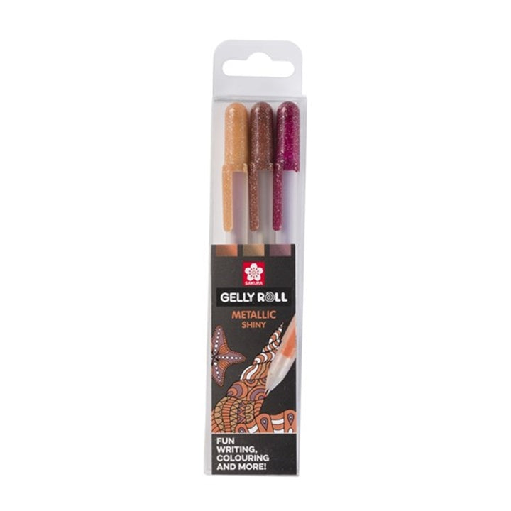 Penne gel Sakura Gelly Roll METALLIC - 3 pezzi | scegli set