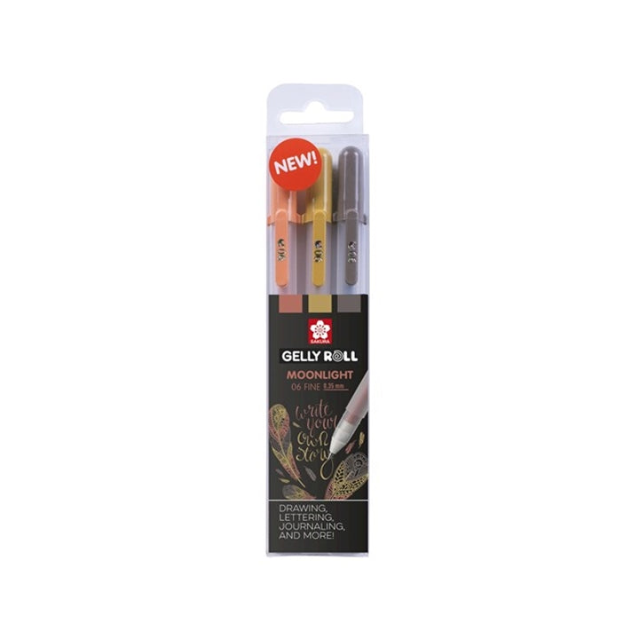 Penne gel Sakura Gelly Roll MOONLIGHT - 3 pezzi | scegli set