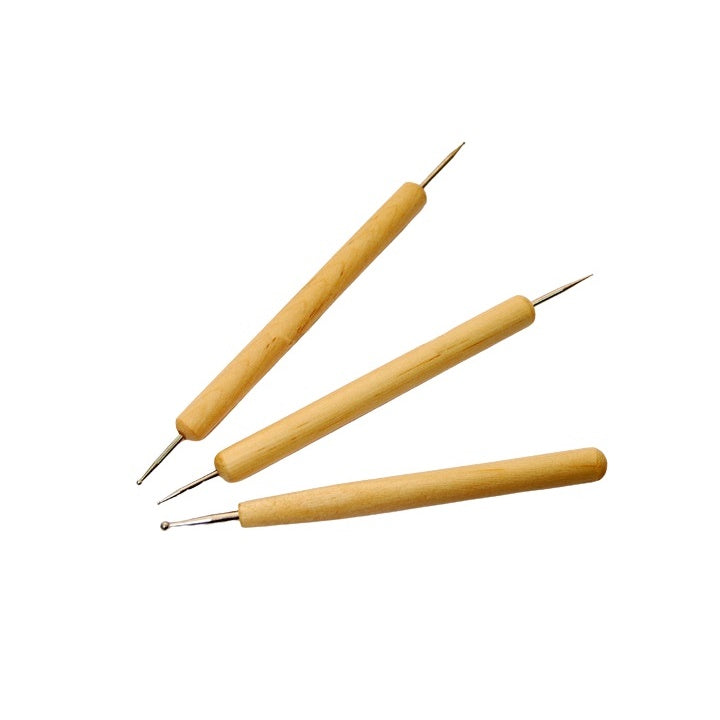 Penne per puntinismo a doppia punta - set da 3 pezzi