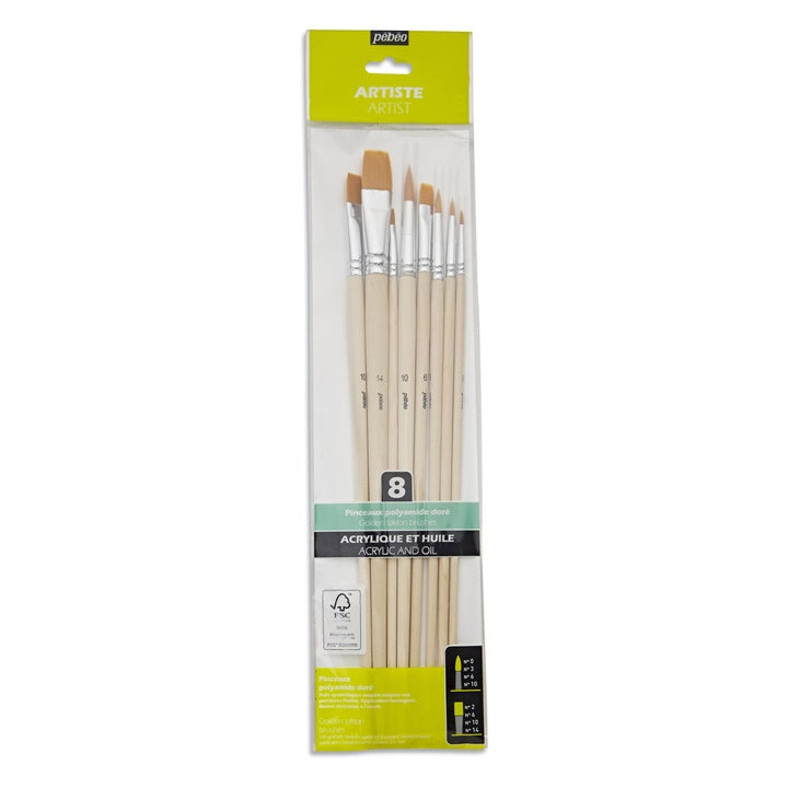 Pennelli ArtCreation in fibre sinetiche - 3 pezzi
