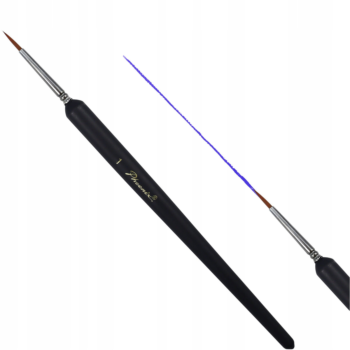 Pennello tondo Phoenix 2305 in setole sintetiche, misure 00–6 – 1#