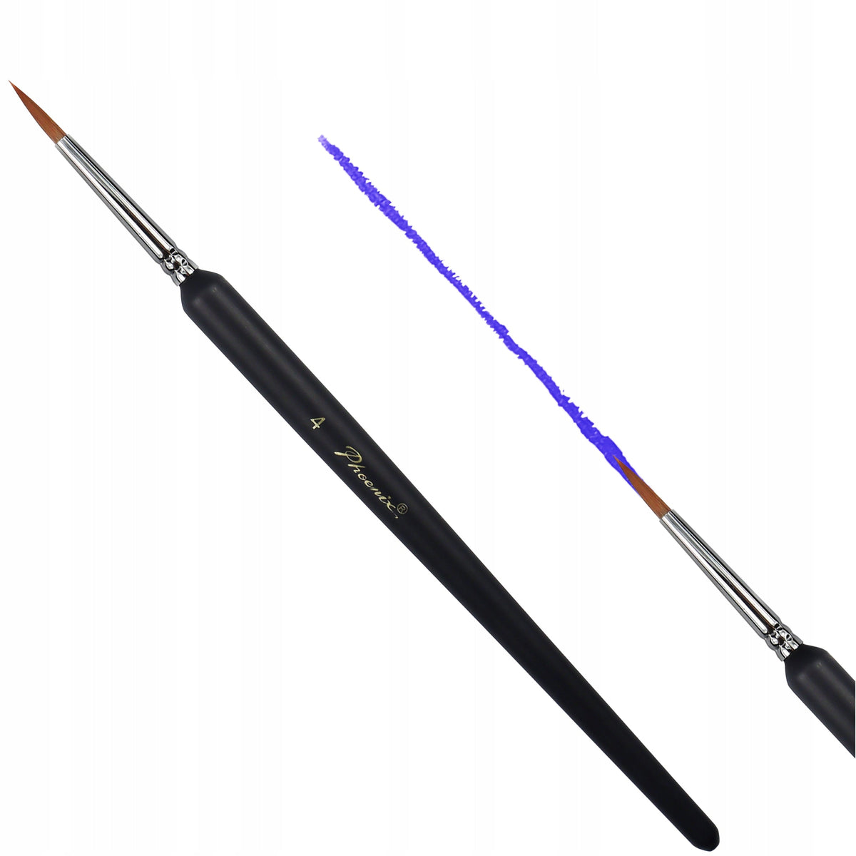 Pennello tondo Phoenix 2305 in setole sintetiche, misure 00–6 – 4#