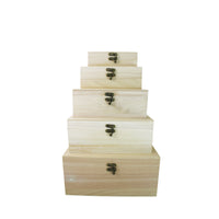 Pentart set di scatole in legno, 5 pz, 27 x 23 x 13 cm