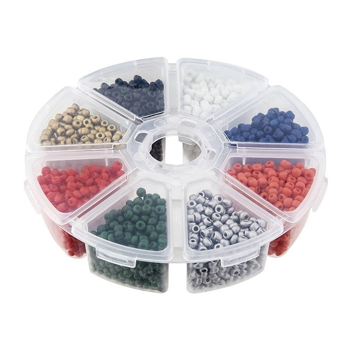 Perline colorate per creazioni 8 x 15 g
