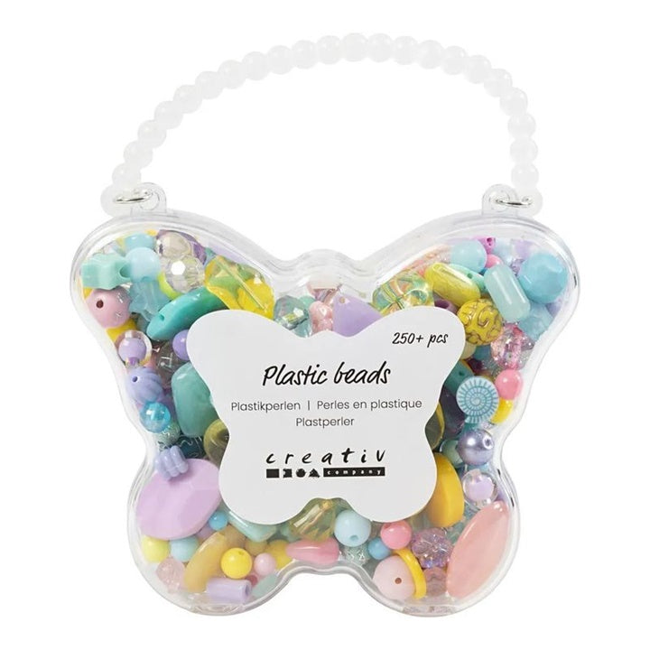 Perline di plastica di colore misto 193g