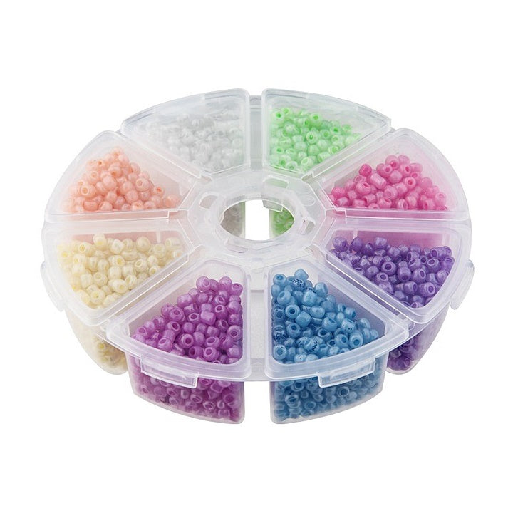 Perline pastello per creazioni 8 x 15 g