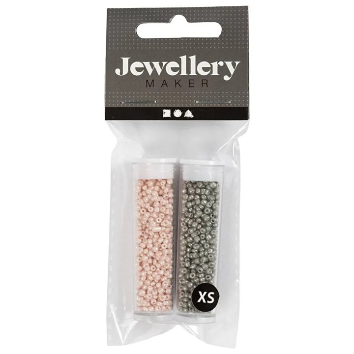 Perline Rocaille 1,7 mm, set di 2x7 g | Colori assortiti