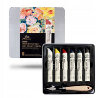 Phoenix - Set di colori a olio in stick 6 x 37 ml con spatola