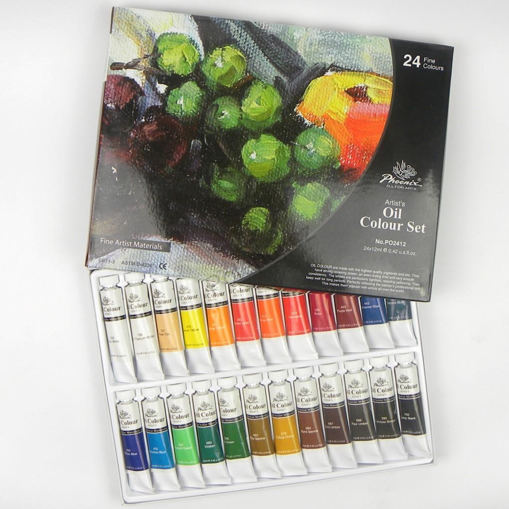 Phoenix - set di colori ad olio 24 x 12 ml