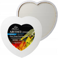 Phoenix tela da pittura a forma di cuore, 350 g/m², 20 – 50 cm – 50