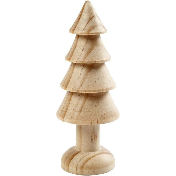 Piccolo albero di Natale in legno 10 cm
