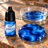 Pigmento metallizzato liquido per resina 5 ml – blu zaffiro (Sapphire Blue)