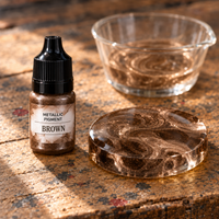 Pigmento metallizzato liquido per resina 5 ml – marrone (Brown)