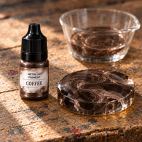 Pigmento metallizzato liquido per resina 5 ml – marrone caffè (Coffee)