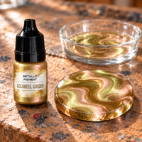Pigmento metallizzato liquido per resina 5 ml – oro cangiante (Colorful Gold)