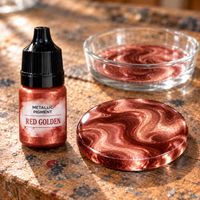 Pigmento metallizzato liquido per resina 5 ml – oro rosso (Red Golden)