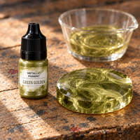 Pigmento metallizzato liquido per resina 5 ml – oro verde (Green Golden)
