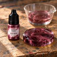 Pigmento metallizzato liquido per resina 5 ml – rosso vino (Red Wine)