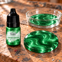 Pigmento metallizzato liquido per resina 5 ml – verde erba (Grass Green)