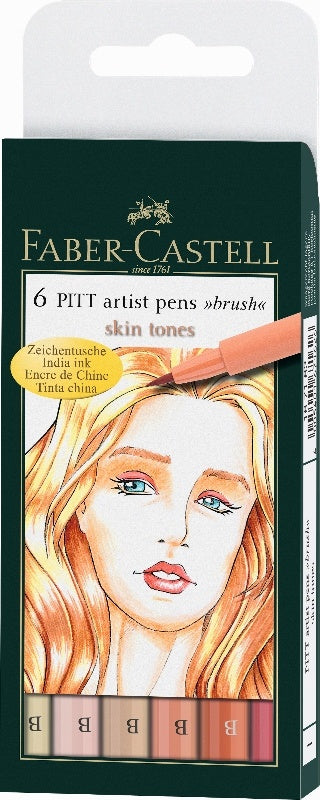 PITT Penne Artistiche Set di 6 Pelli