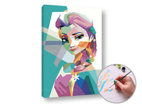 Pittura per numeri FROZEN ELSA – sul telaio