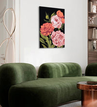 Pittura per numeri GIARDINO DEI FIORI | difficoltà bassa EDIZIONE SPECIALE NERA