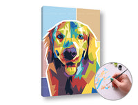Pittura per numeri GOLDEN RETRIEVER – sul telaio