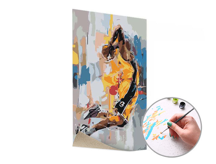 Pittura per numeri MEMORIA DI KOBE BRYANT | difficoltà bassa