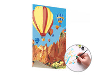 Pittura per numeri VOLARE IL PALLONE | difficoltà bassa