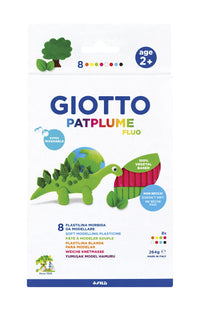 Plastilina GIOTTO Patplume colori neon 8 x 33 g