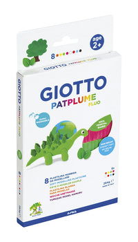 Plastilina GIOTTO Patplume colori neon 8 x 33 g