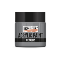 Colore acrilico effetto metallico - 50 ml | colori diversi – Piombo
