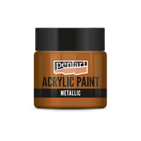 Colore acrilico effetto metallico - 50 ml | colori diversi – Rosso dorato
