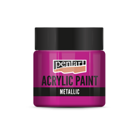 Colore acrilico effetto metallico - 50 ml | colori diversi – Magenta