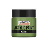 Colore acrilico effetto metallico - 50 ml | colori diversi – Verde