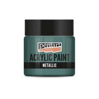 Colore acrilico effetto metallico - 50 ml | colori diversi – Verde petrolio